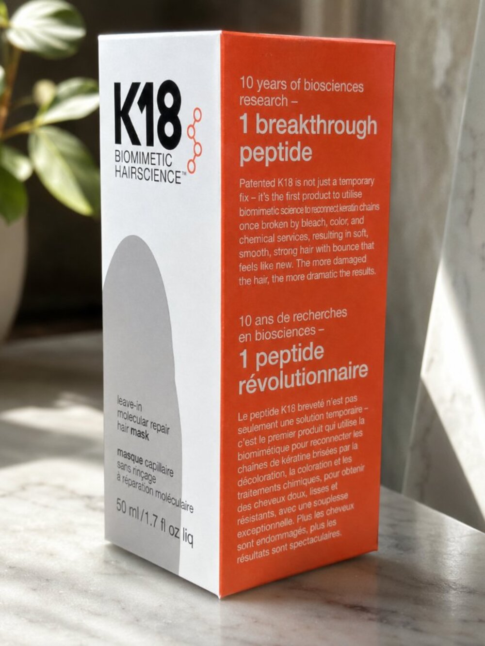 K18 Leave-In Molecular Repair Hair Mask 50ml 1.7oz Biomimetic Hair Care New